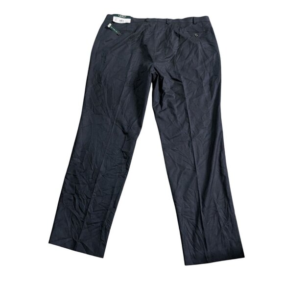 Lauren Ralph Lauren Mens Navy Dress Pants 42W X 32L Flat Front - Picture 2 of 8